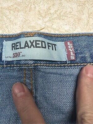 Levi 550 Relaxed Fit Mens Jeans Sz 42/30 海外 即決 4