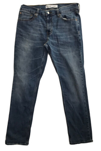 Levi's Signature Mens S37 Slim Jeans Meas: 32x29 Stretch Distressed Tag: 33x30 海外 即決