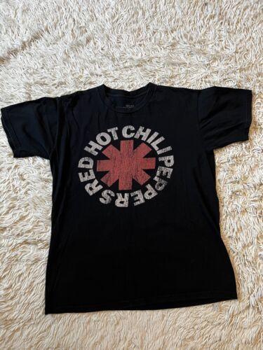 Red Hot Chili Peppers Vintage Logo T SHIRT Medium Brand New Official 海外 即決