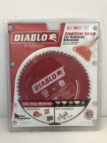 Diablo D0860S 8-1/2 Inch x 60 Tooth Fine Finish Slide Miter Saw Blade 海外 即決