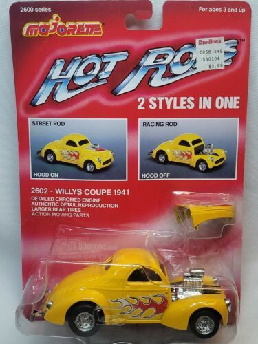 Hot Rod 1941 Majorette Willys Coupe Custom Scale 1/32 Yellow Flames 海外 即決