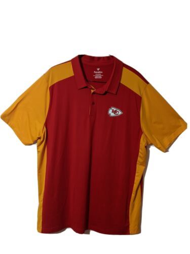 Kansas City Chiefs Men's Used 2xl Dri Tec Polo Shirt. 海外 即決