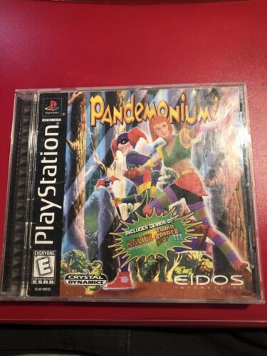 Pandemonium PS1 Complete CIB Authentic Black Label - Playstation 1- TESTED WORKS 海外 即決