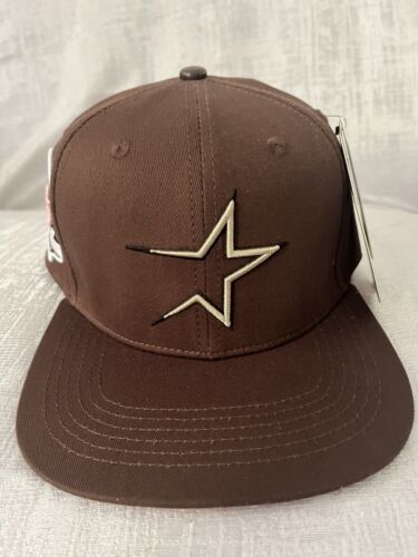 Houston Astros Pro Standard Anniversary Patch Snapback Brown Pink UV Hat Cap NEW 海外 即決