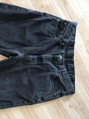 Levi's Men's Jeans 38x30 Black Wash Relaxed Straight Denim Made In Egypt 海外 即決 2