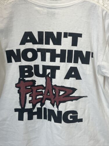 Vintage 1995 Single Stitch Large No Fear Tshirt “Ain’t Nothing But A Fear Thing” 海外 即決