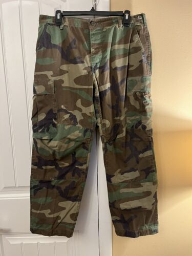 US Army USGI Woodland Camouflage Combat Fatigue Pants Size Medium-X Short #2 海外 即決 0