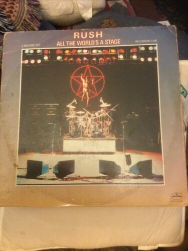RUSH Dbl LP All The World's A ステージ 1976 Mercury vinyl 海外 即決