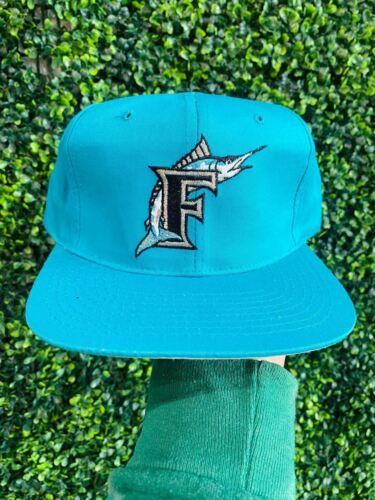Deadstock Vintage Florida Marlins Starter Snapback MLB Baseball Hat Cap 海外 即決