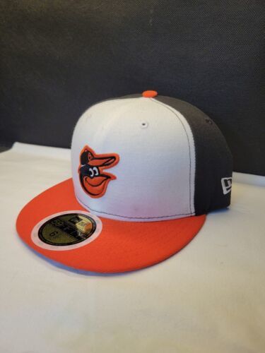 Baltimore Orioles MLB Authentic Collection Fitted Hat 6-5/8 Kids White/Orange/BK 海外 即決