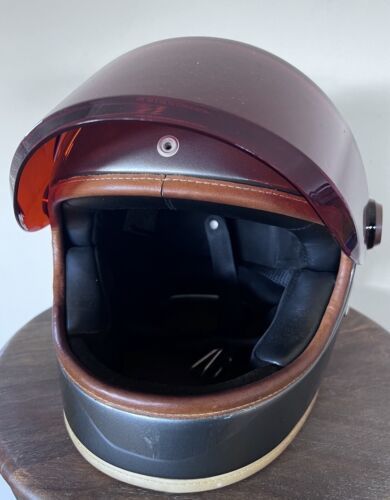 HEDON Heroines Silver Motorcycle helmet Size XL With Two Visors And Bags . 海外 即決