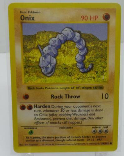 1999 Pokemon Card Shadowless Base Onix 56/102 海外 即決