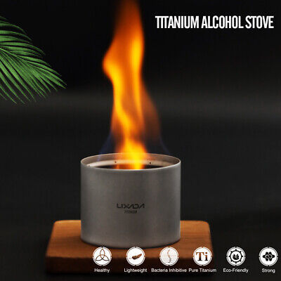 Mini Alcohol Stove Titanium Alcohol Stove with Cross Stand Rack for Outdoor S9X2 海外 即決