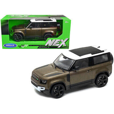 2020 Land Rover Defender Brown Metallic with White Top "NEX Models" 1/24 Diec... 海外 即決