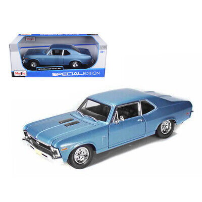 1970 Chevrolet Nova SS Coupe Blue Metallic 1/18 Diecast Model Car by Maisto 海外 即決