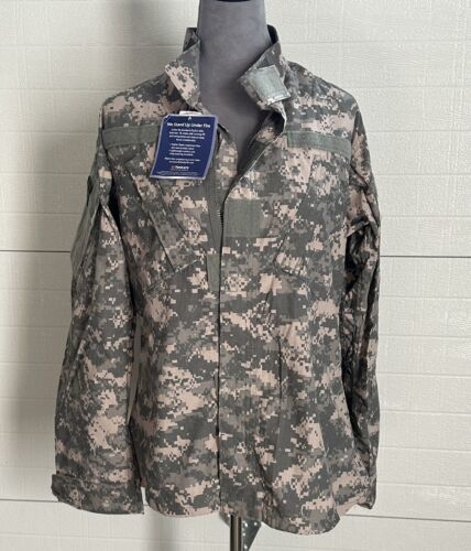 US Army Military Digital Flame Resistant Defender M Combat Coat Jacket SMALL REG 海外 即決