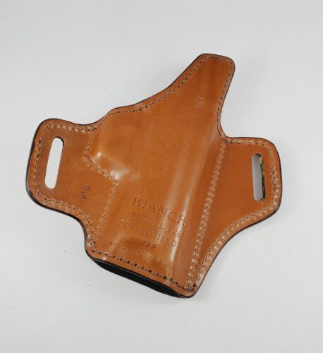 BIANCHI ASSENT brown leather OWB holster for Springfield Armory XDM 3.8" LEFT XD 海外 即決 8