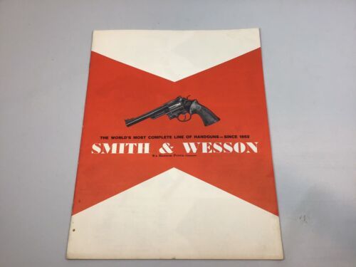 Original 1969 Smith And Wesson Sales Brochure Catalog Price List Pistols Firearm 海外 即決