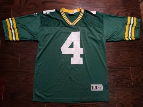 Vintage Brett Favre #4 Green Bay Packers NFL Football Starter Jersey Mens Sz 48 海外 即決