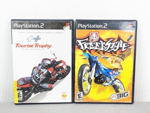 Freekstyle & Tourist Trophy (w/Manual) Sony Playstation 2 (PS2, 2002) Tested 海外 即決