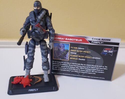 GI Joe Firefly 2015 v28 25th Anniversary Style COMPLETE with File Card 海外 即決