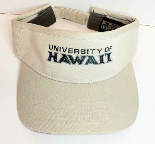 University of Hawai'i Ahead Vintage Golf Tennis Visor Adjustable 海外 即決