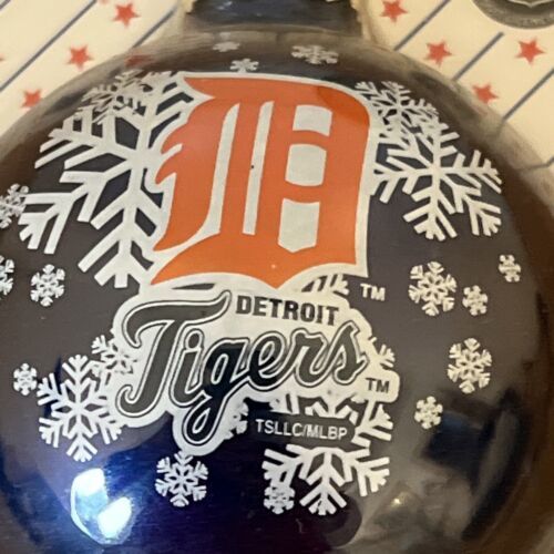 Detroit Tigers Glass Ball Christmas Ornament new Bronners Official Licensed 海外 即決