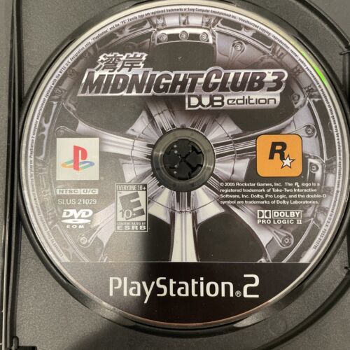 Midnight Club 3: DUB Edition PS2 Disc ONLY With DUB TV tested Working 海外 即決