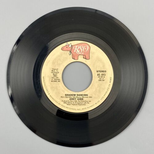 Andy Gibb Shadow Dancing / レット イット ビー　 / Me 45 Vinyl Record 1978 RSO Records VG+ 海外 即決