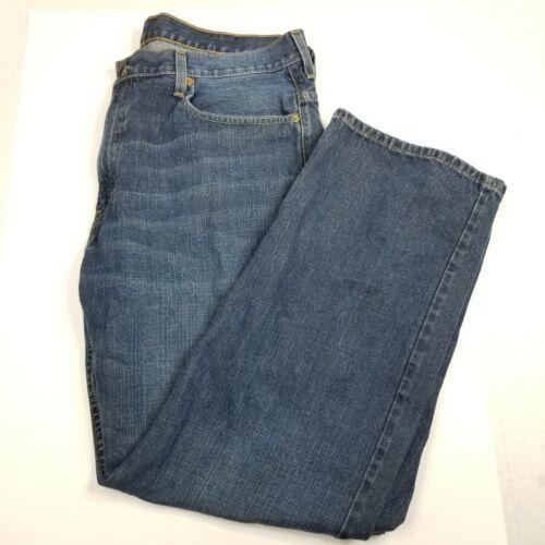 Levi's 569 Loose Straight Men's Sz 38 x 32" Blue Cotton Denim Jeans 海外 即決