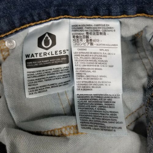 Levi's 569 Loose Straight Men's Sz 38 x 32" Blue Cotton Denim Jeans 海外 即決 7