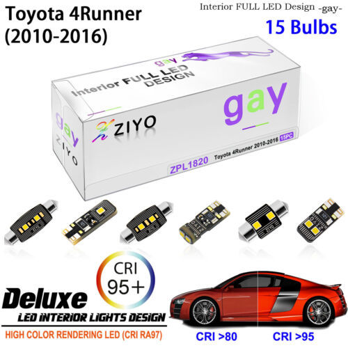 LED Interior Light Kit for Toyota 4Runner 2010-2016 White LED Light Bulb Upgrade 海外 即決