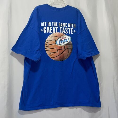 Vintage Miller Lite Basketball t shirt mens size 2xl front & back graphic e1600 海外 即決 4