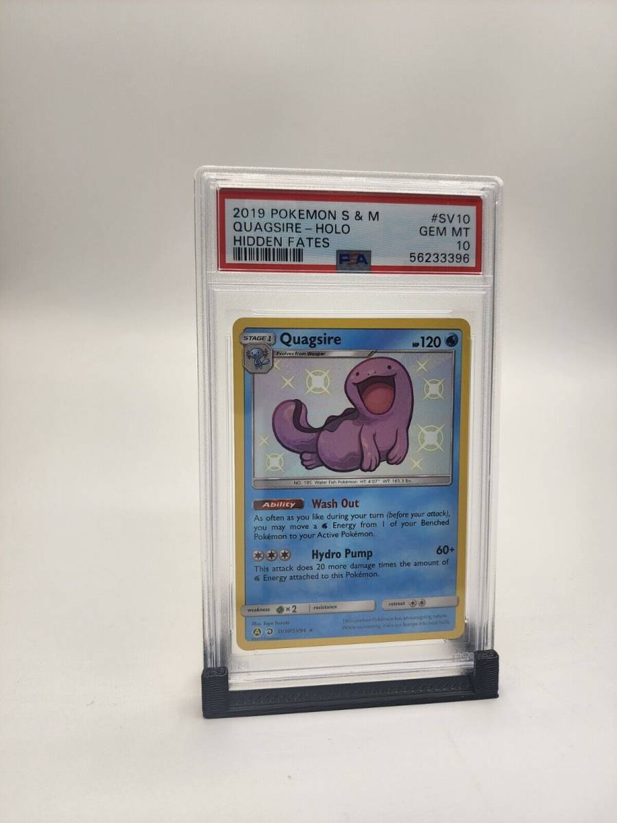 Pokemon TCG 2019 Hidden Fates SV10 Quagsire Holo PSA 10 Gem Mint Cert # 56233396 海外 即決