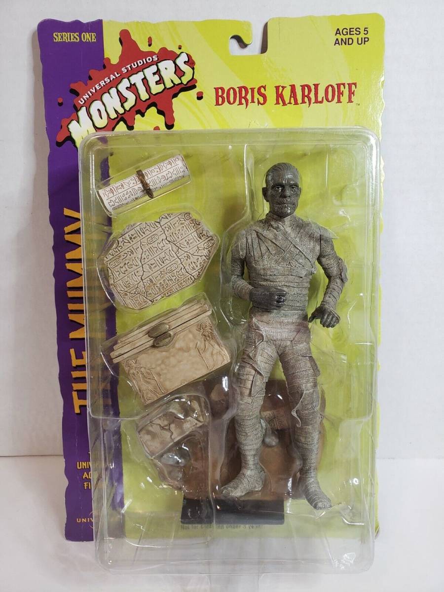 Mummy Boris Karloff Universal Studios Monsters Sideshow Toy 8" Figure Series 1 海外 即決