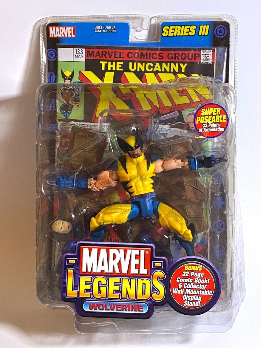 Toybiz Marvel Legends WOLVERINE Series III 3 X-Men 2002 New Sealed DAMAGED 海外 即決
