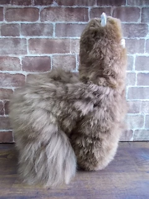 ! extra-large! high quality! alpaca soft toy Brown tea alpaca wool 100% natural color pe Roo made 45cm