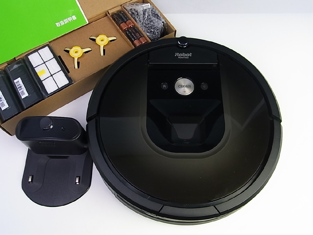 極美品 iRobot/アイロボット Roomba/ルンバ980 ロボット掃除機 クリーナー パワフル 吸引力 付属品未開封有