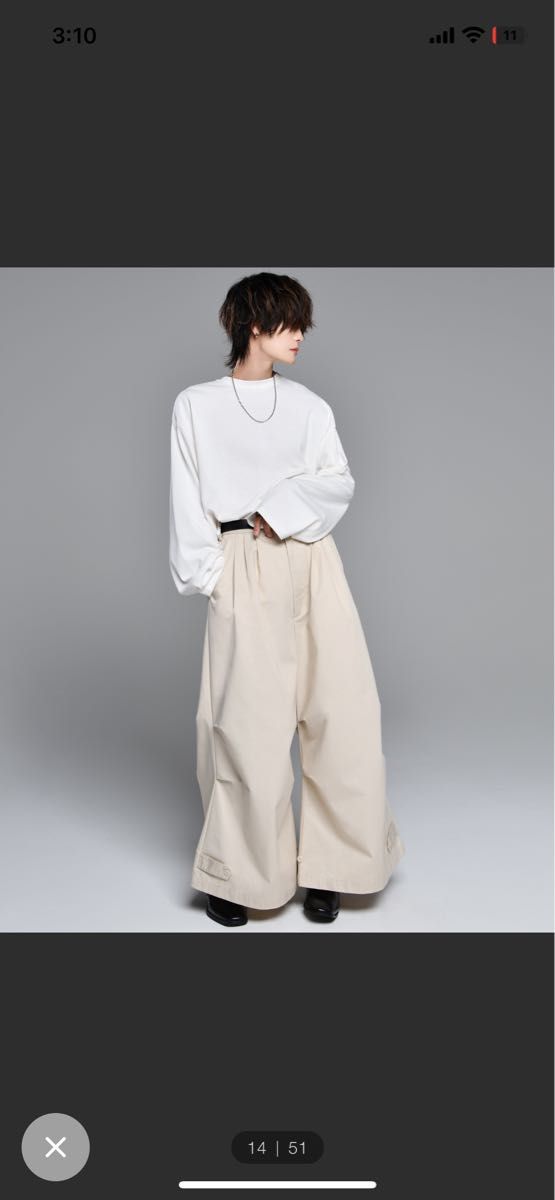 最大63%オフ! スリータックワイドスナップ 袴 pants 3タックワイド