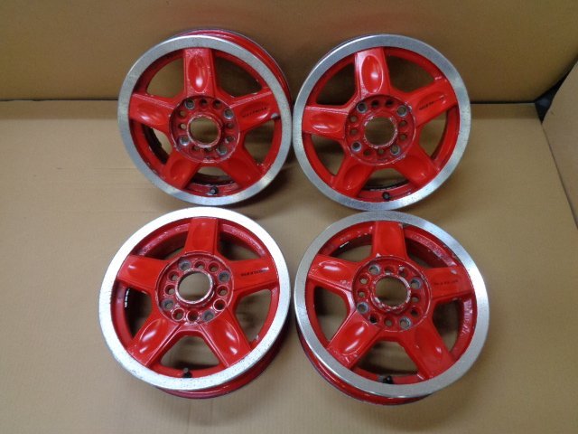 【ジャンク品】アルミホイル 4本  RAYS 13×4.5J +43 社外 中古の画像1