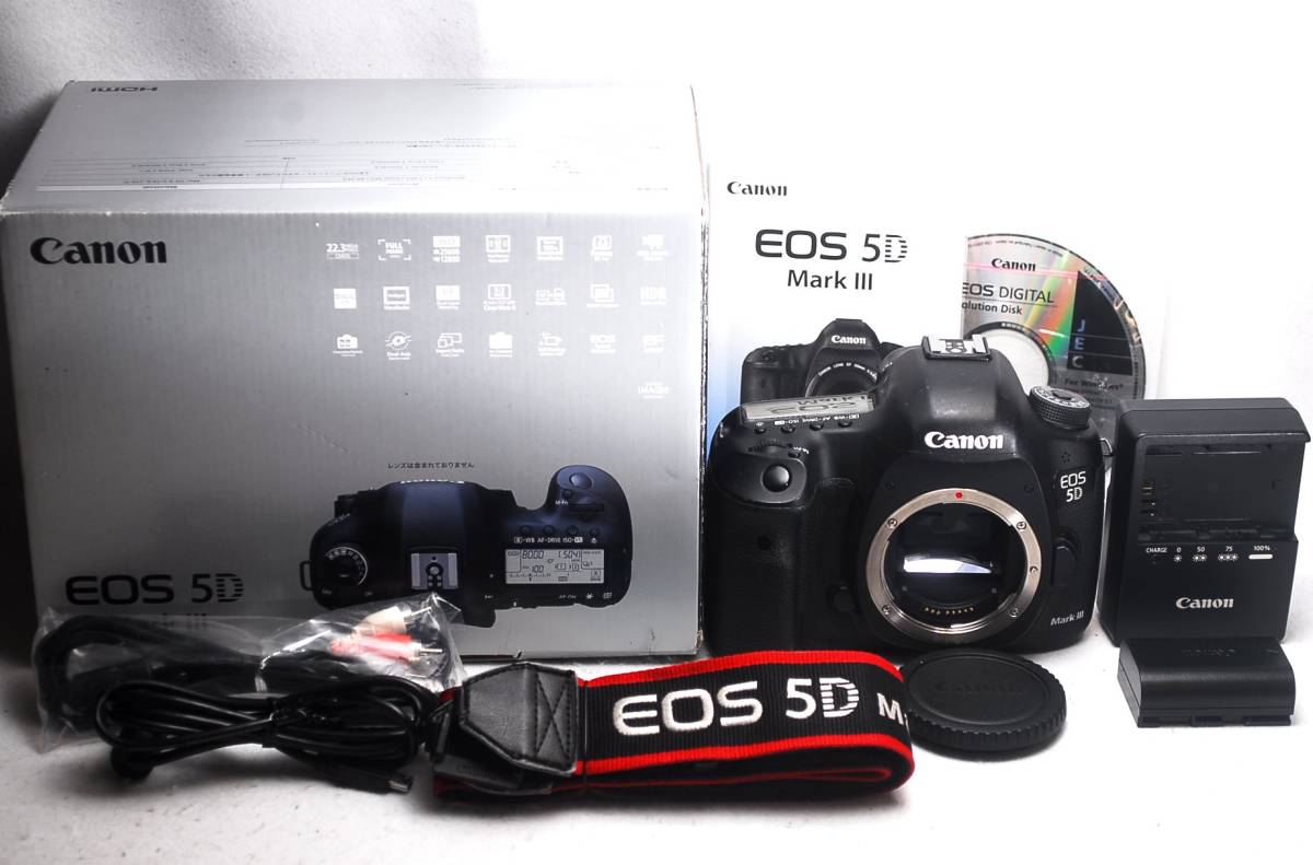 ★Canonキヤノン EOS 5D Mark III マーク3！絶好調！C087_嬉しい元箱付！主要付属品は揃っています♪