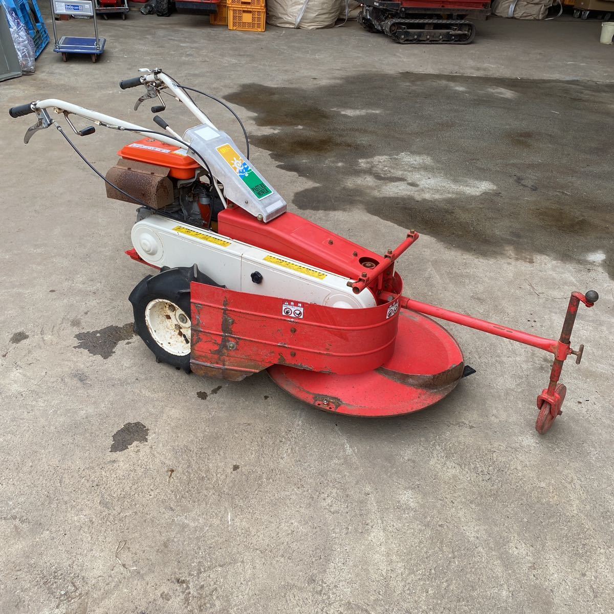 長野県上伊那郡発◇ オーレック 牧草モア BM90 8馬力 ◇動作OK【刃新品】
