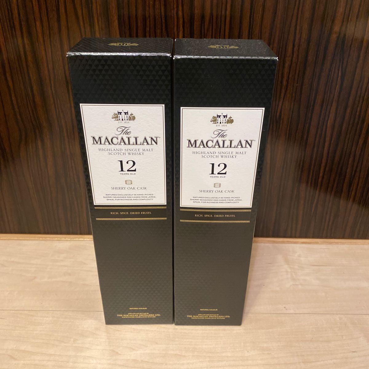 おしゃれ マッカラン12年 シェリーオークカスク 箱付き 新品未開封2本