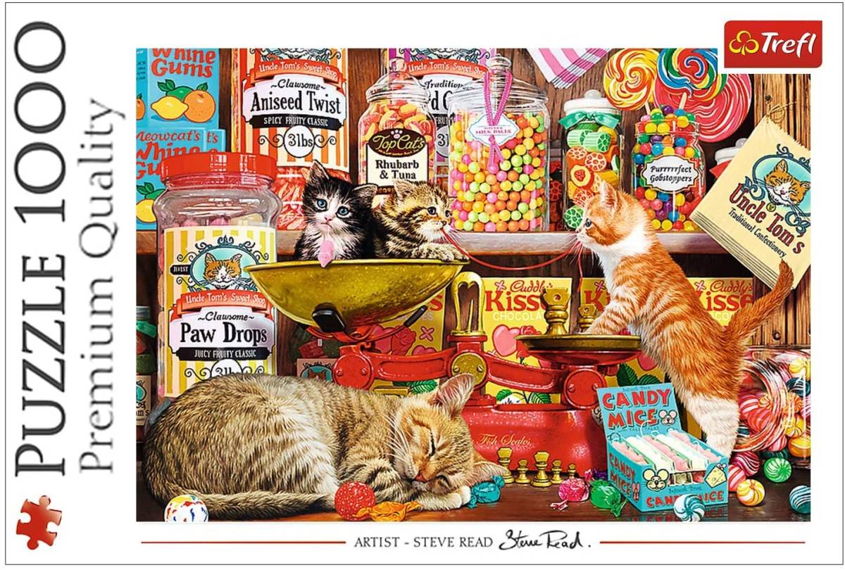 TR 10630 1000ピース ジグソーパズル ポーランド発売 駄菓子屋の猫_画像1