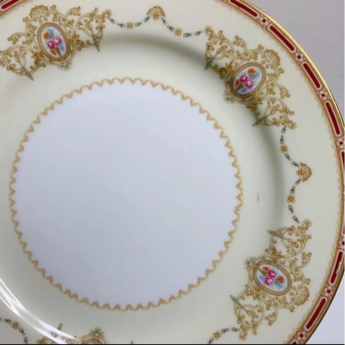 オールドノリタケ 月桂樹　金彩豪華　ディナー皿　大皿　プレート　6枚 Noritake ケーキ皿 昭和レトロ