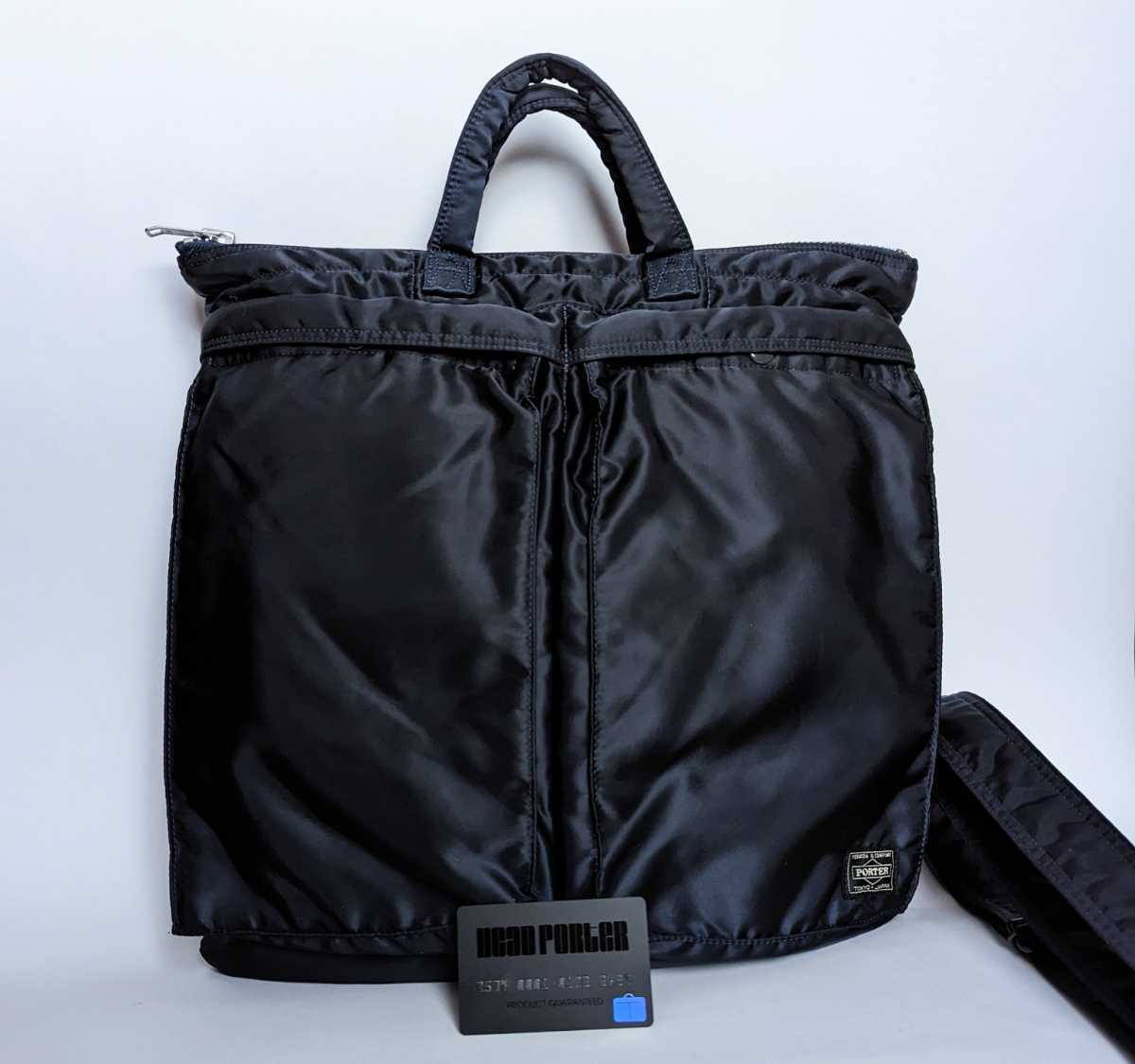 HEAD PORTER 2WAY ヘルメットバッグ ヘッドポーター バッグ ショルダーバッグ ネイビー HELMET BAG