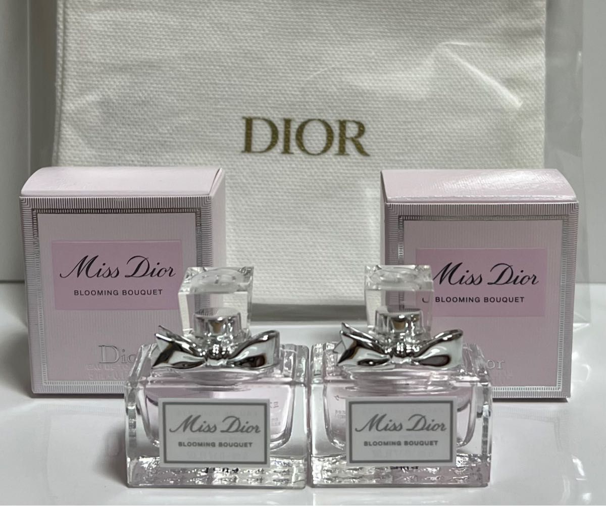 Miss Dior ミス ディオール ミニチュアボトル ＆ミニ巾着 - 香水(女性用)