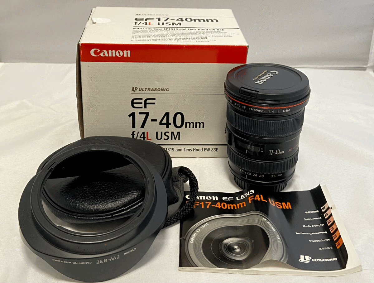 美品】CANON ZOOM LENS EF 17-40mm 1:4 L USM ULTRASONIC キャノン 元