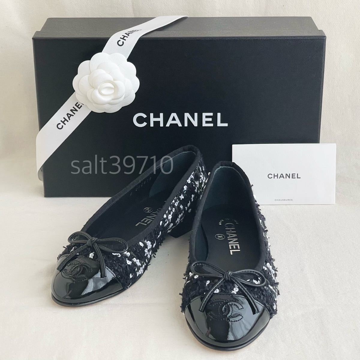 CHANEL スパンコール パンプス-