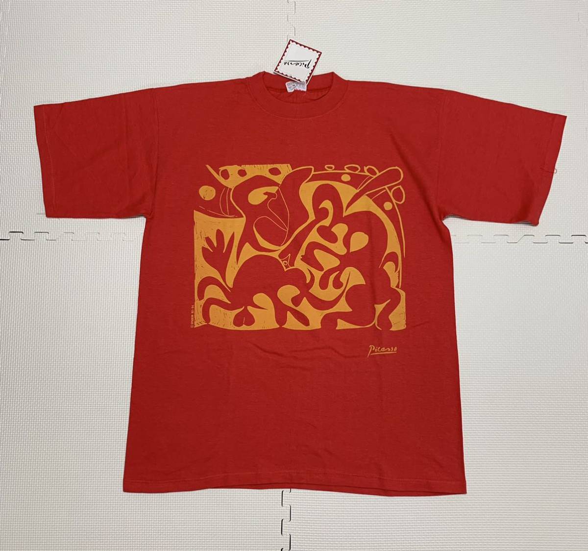 ★90ｓ Vintage deadstock デッドストック Picasso ピカソ 絵画 Tシャツ 93/94_画像1